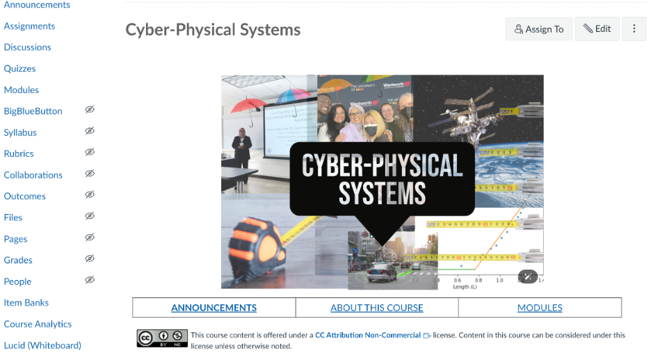 Canvas course on CPS